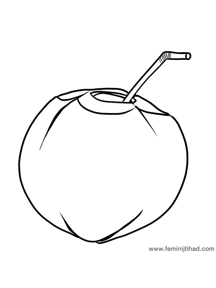 free coconut coloring pdf free