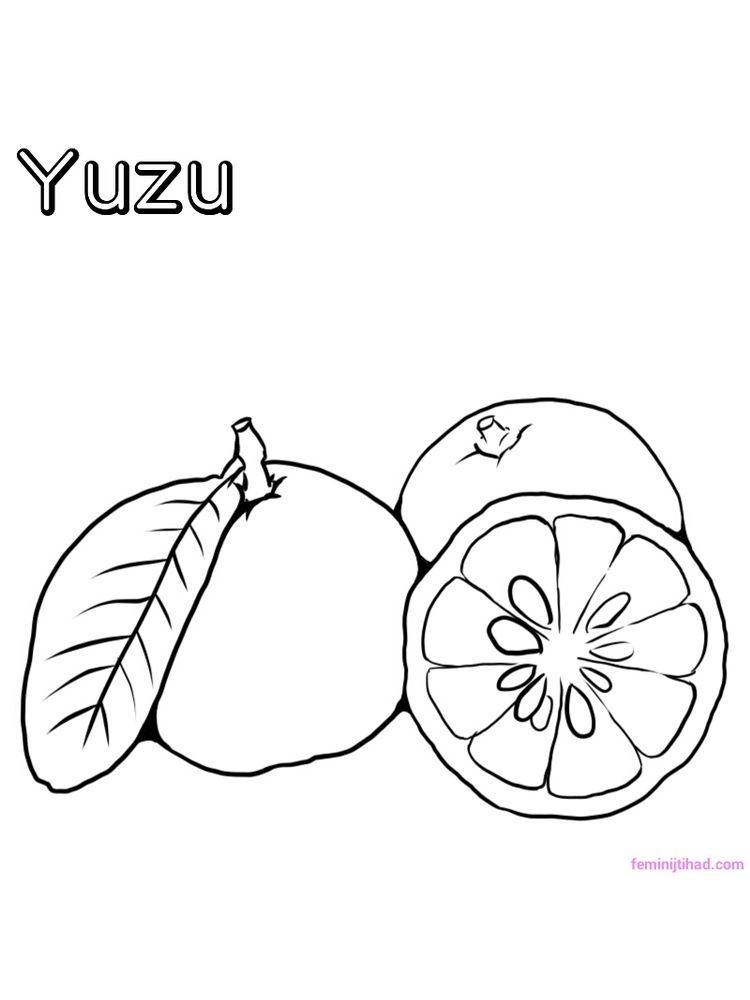 printable yuzu coloring