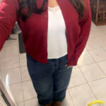 Easy Simple Burgundy And Pink Cardigan Outfits